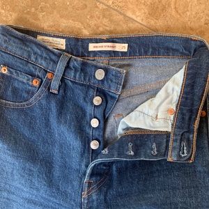 Levi rib cage denim pants